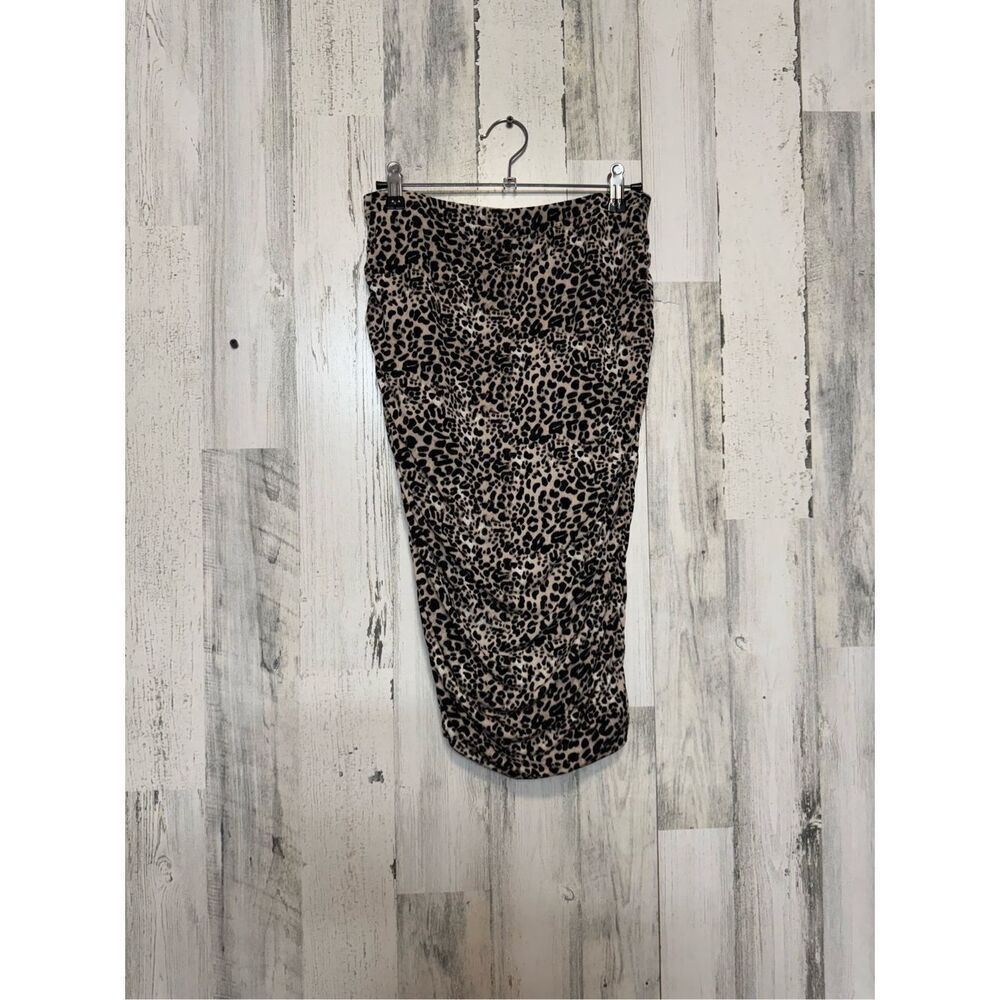 Vince Camuto Leopard Print Mini Skirt